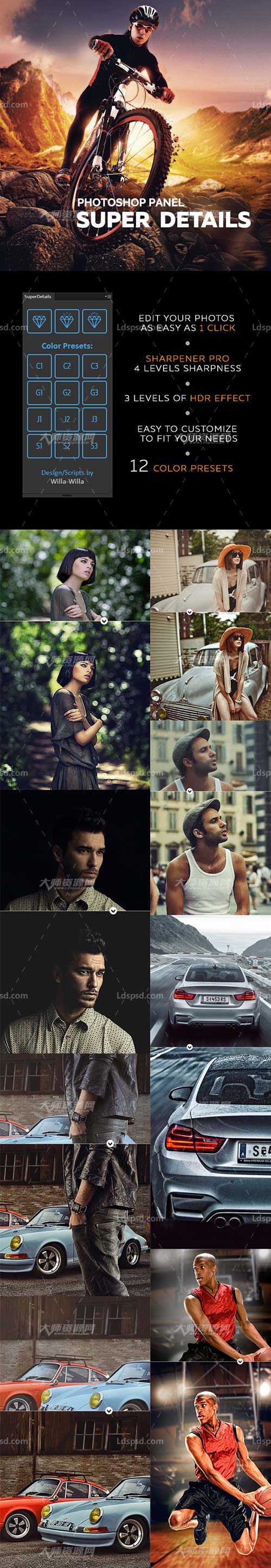 Super Details - Photoshop Panel,极品PS扩展面板－超级细节表现